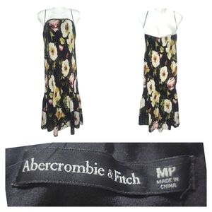 Abercrombie & Fitch Floral Maxi Dress - Black and White